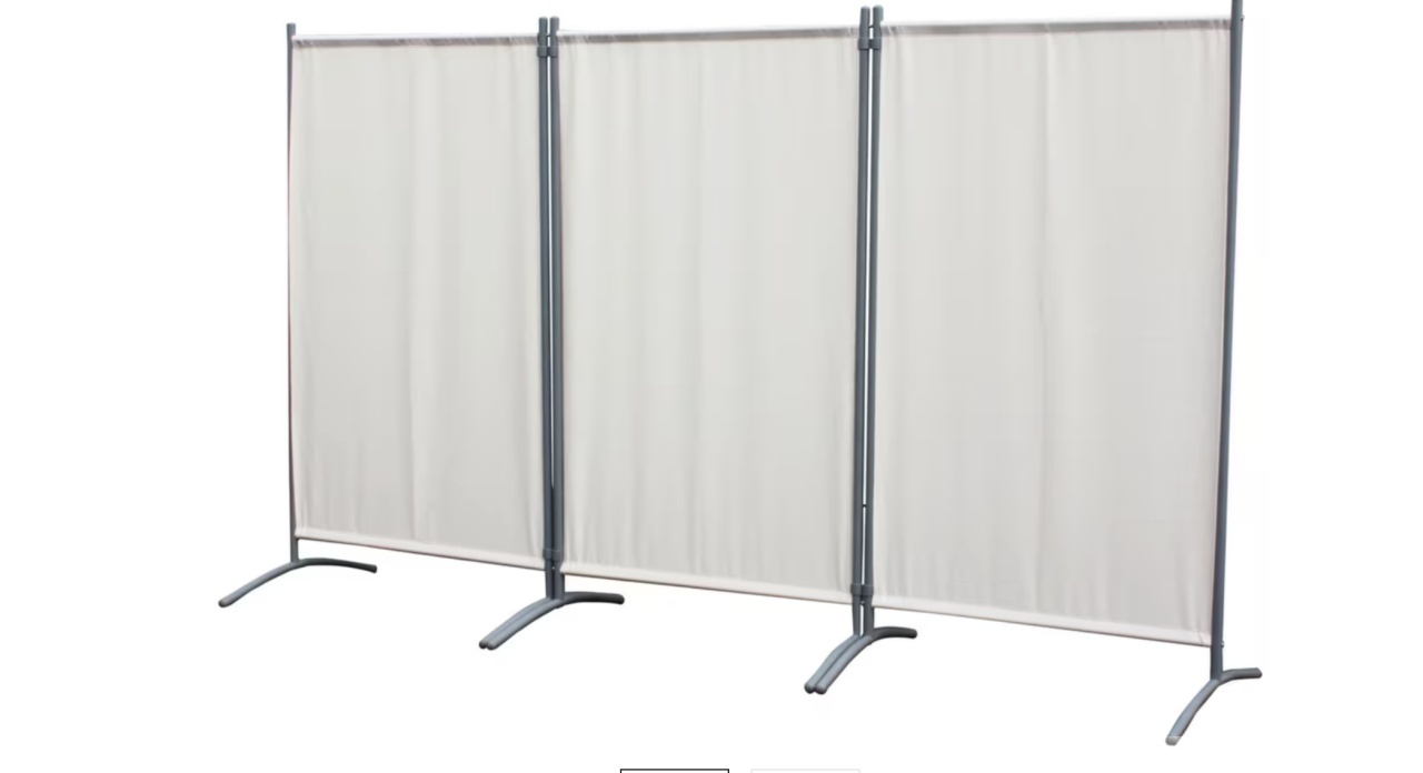 Paravan de gradina Ambia, 258/155 cm, argintiu