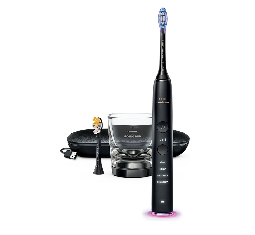 Periuta de dinti sonica electrica Philips Sonicare DiamondClean 9000 HX9917/89, 62000 miscari/minut, 4 moduri de curatare, 3 nivele intensitate,