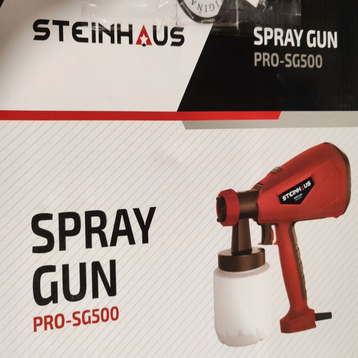 Pistol de vopsit Steinhaus PRO-SG500, 500W, 800 ml, Resigilat, Grad B