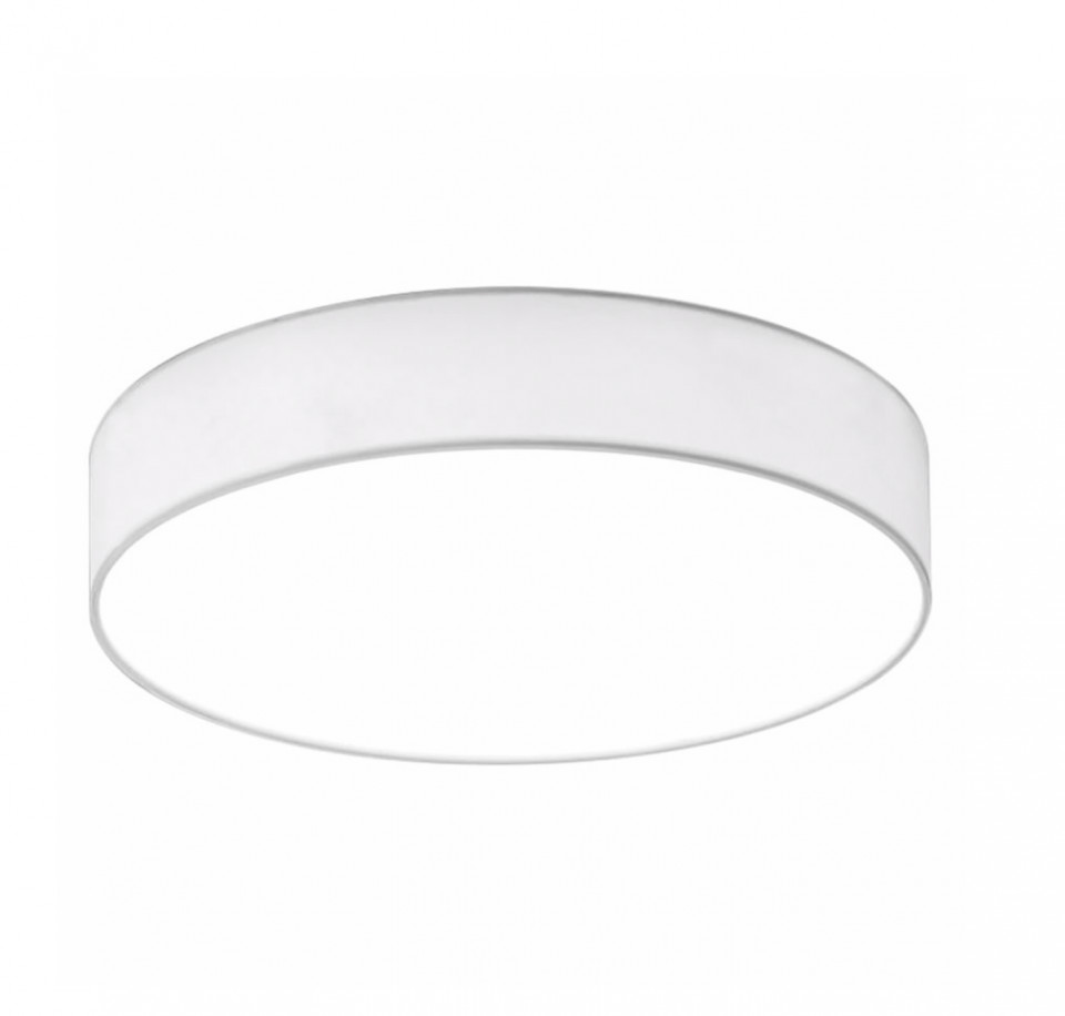 Plafoniera LED Lugano I, metal/tesatura,1 bec, alb, diametru 40cm, 230 V