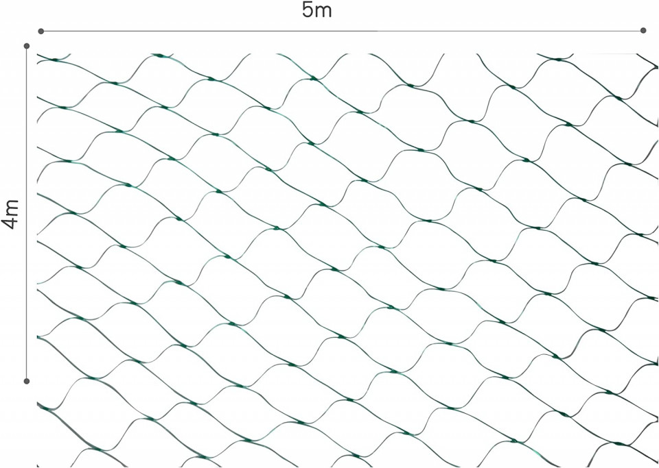 Poze Plasa de protectie impotriva pasarilor in gradina Generic, plastic, verde, 4 x 5 m
