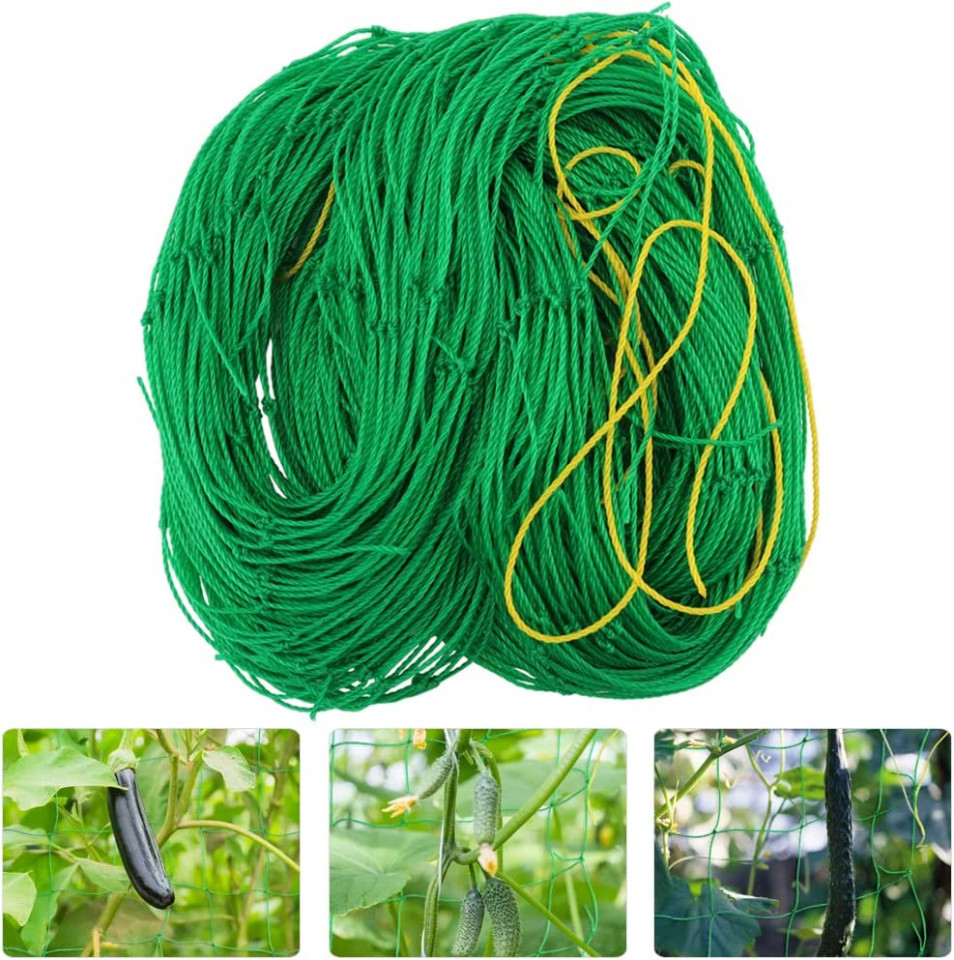 Plasa si accesoriii pentru legume cataratoare Sinvanho, polietilena, verde, 3,6 x 1,8 cm 18