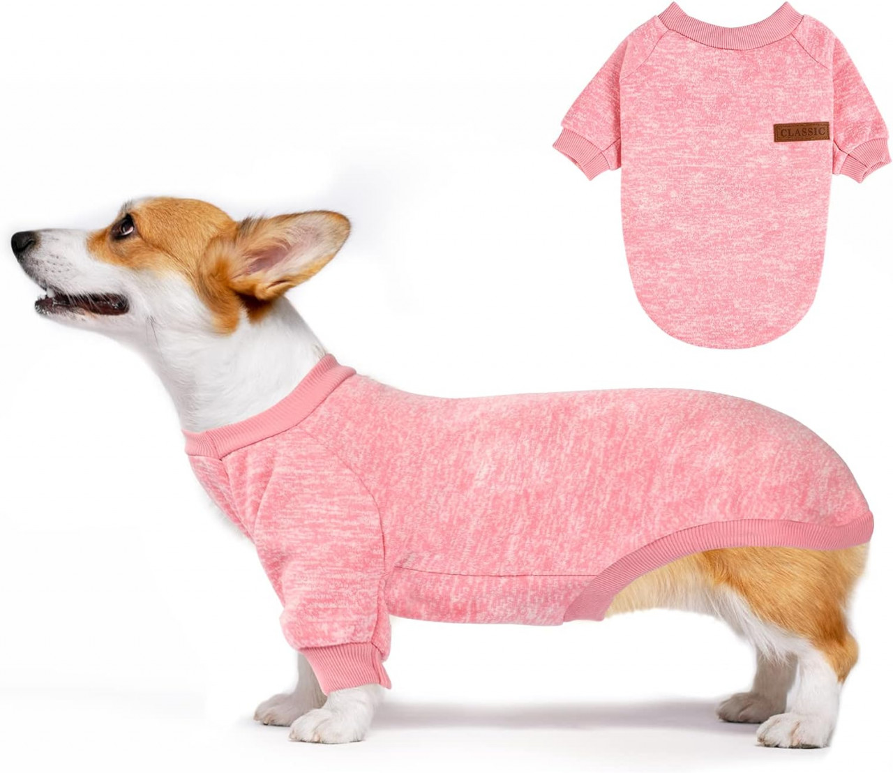 Pulover pentru caini/pisici Niumowang, bumbac/poliester, roz, marimea S
