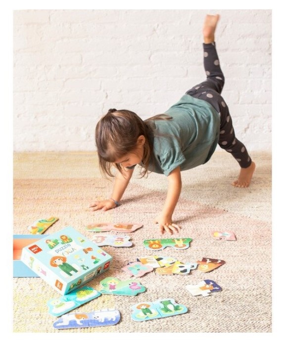 Puzzle Duo Expressions Yoga, Apli Kids, 3+, Multicolor