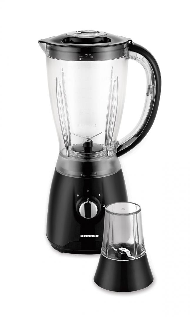 RESIGILAT – BLENDER DE MASA HEINNER HBL-500R, Bol 1,5l, Rasnita, Negru