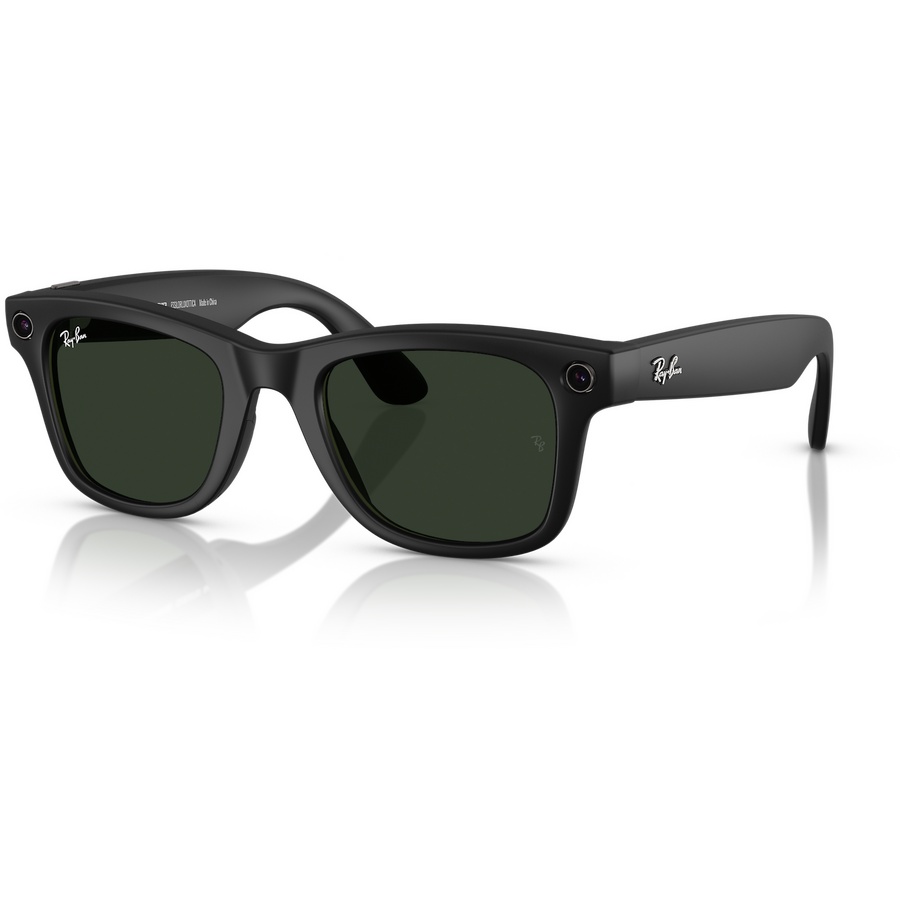 RESIGILAT Ochelari Smart Ray-Ban Meta WAYFARER, Marime L, Negru, 32 GB stocare, Camera Foto 12mp, 5 microfoane, difuzoare, Wifi 6, Meta AI, Standard,