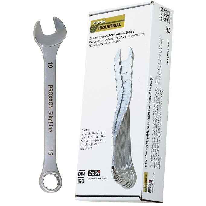 RESIGILAT Set 21 chei combinate Slim - Line, Proxxon 23822