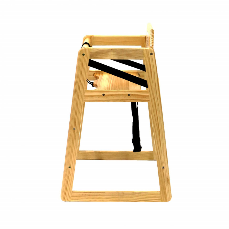 Scaun inalt pentru copii Oypla din lemn natural image2