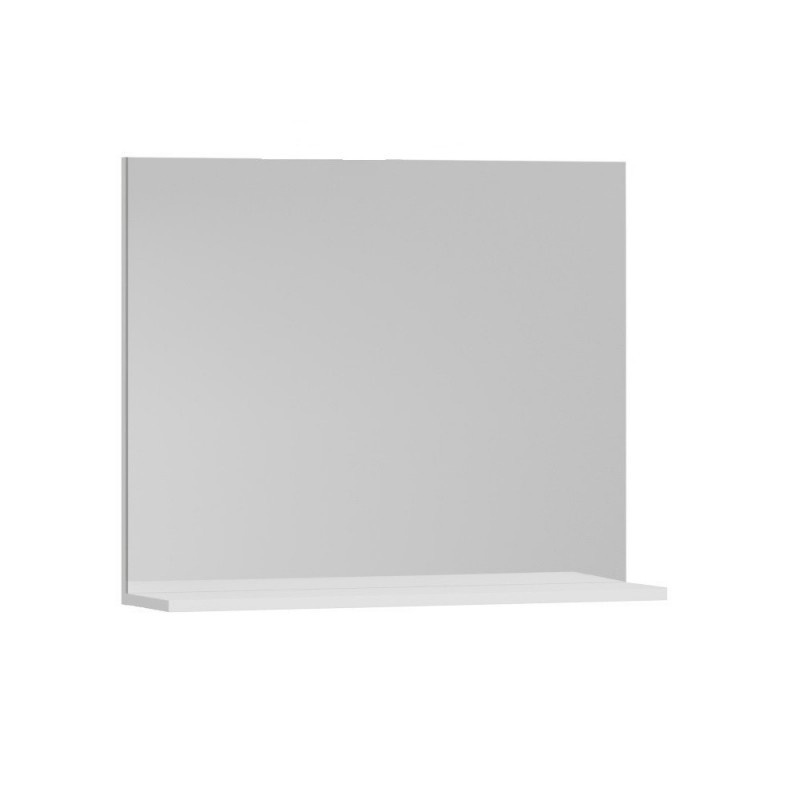Set Baza si lavoar GN0961 cu sertare, suspendat si Oglinda GN0551 - 80 cm, alb