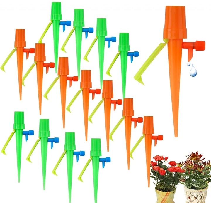 Set de 15 picuratoare pentru plante Slurerbe, ABS, multicolor, 22,9 cm