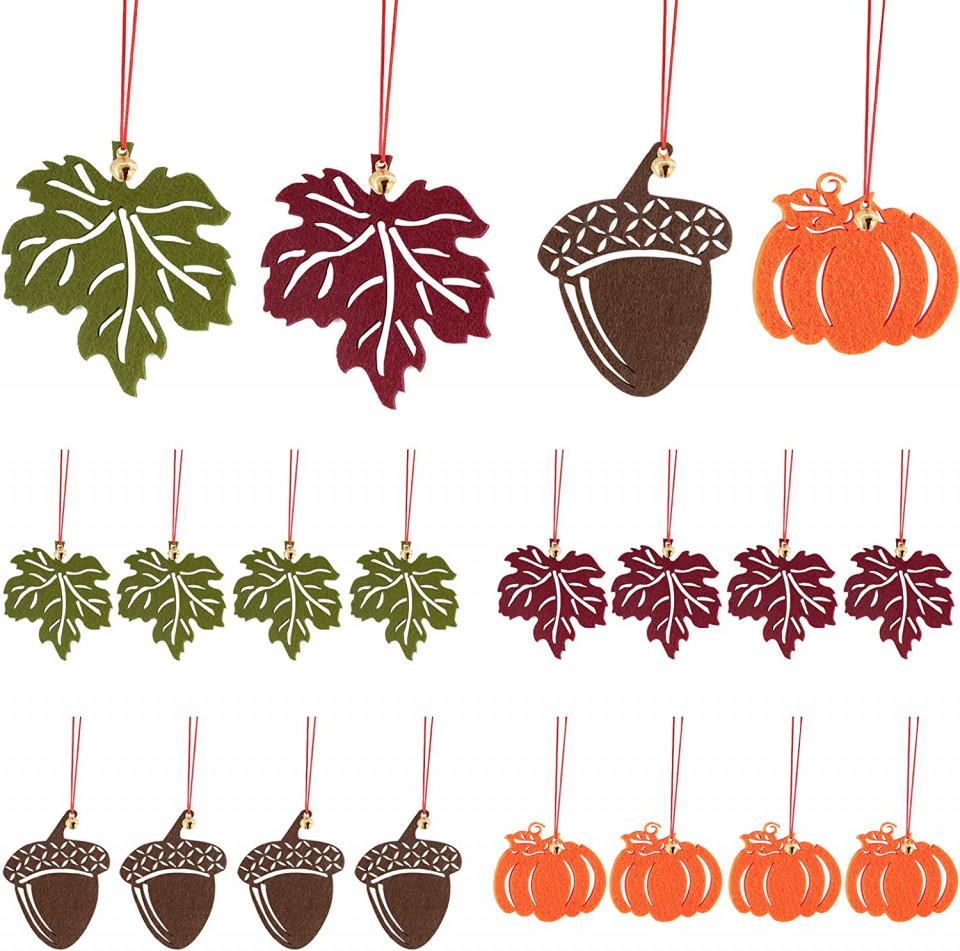 Set de 16 decoratiuni pentru Halloween Taekooki, pasla, multicolor Accesorii pret redus
