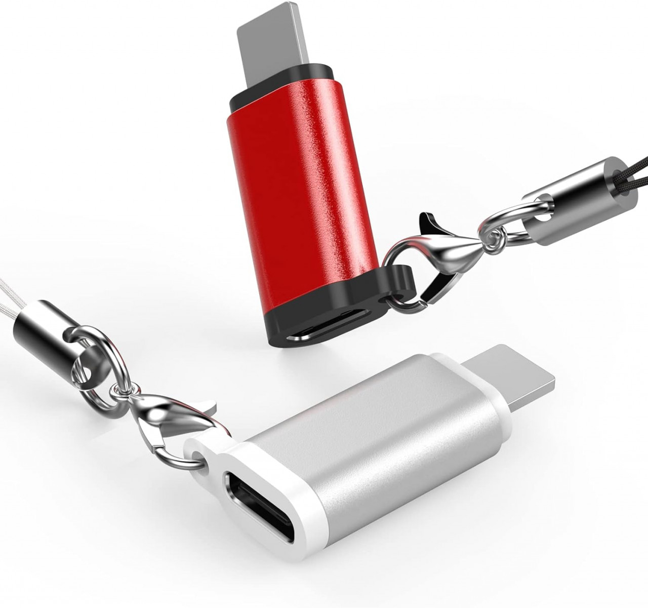 Set de 2 convertoare USB C la Lightning BL2021, aluminiu, multicolor, 20,6 x 6 x 13,7 mm