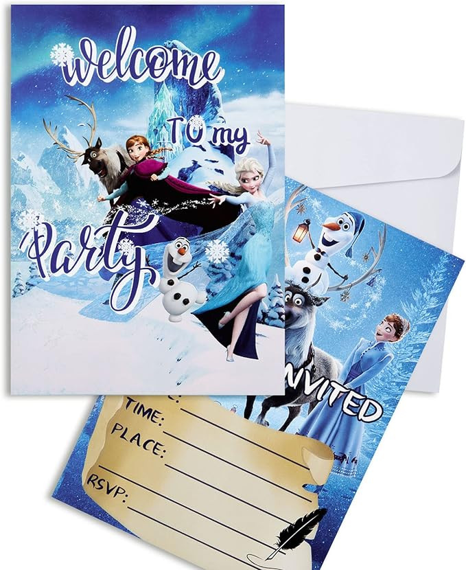 Set de 20 invitatii pentru ziua de nastere , hartie, multicolor, 8x13 cm