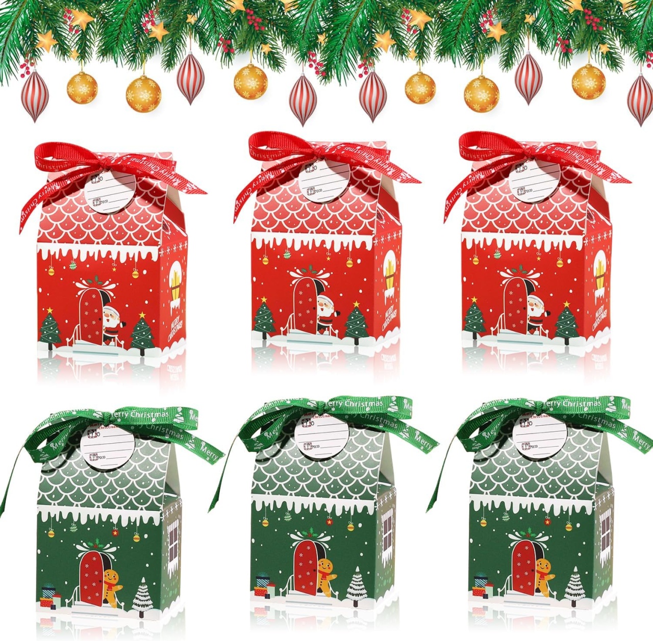 Set de 24 pungi pentru cadouri Sunshine Smile, hartie, multicolor, 7 x 5 x 11 cm