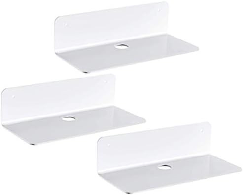 Set de 3 rafturi de perete LONLIDANSI, acril, transparent, 22.9 x 9.5 x 6 cm