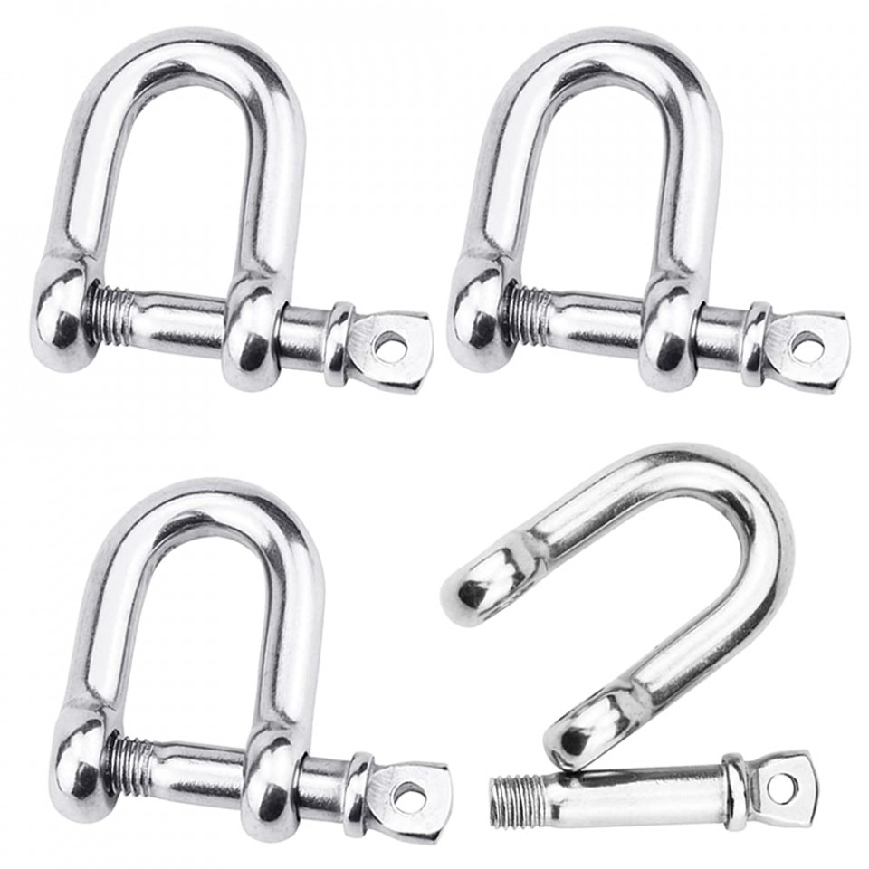 Set de 4 inchizatori pentru lanturi SUNSK, otel inoxidabil, argintiu, 2,8 x 1,6 cm la reduceri zi de zi Bricolaj 2023-09-30