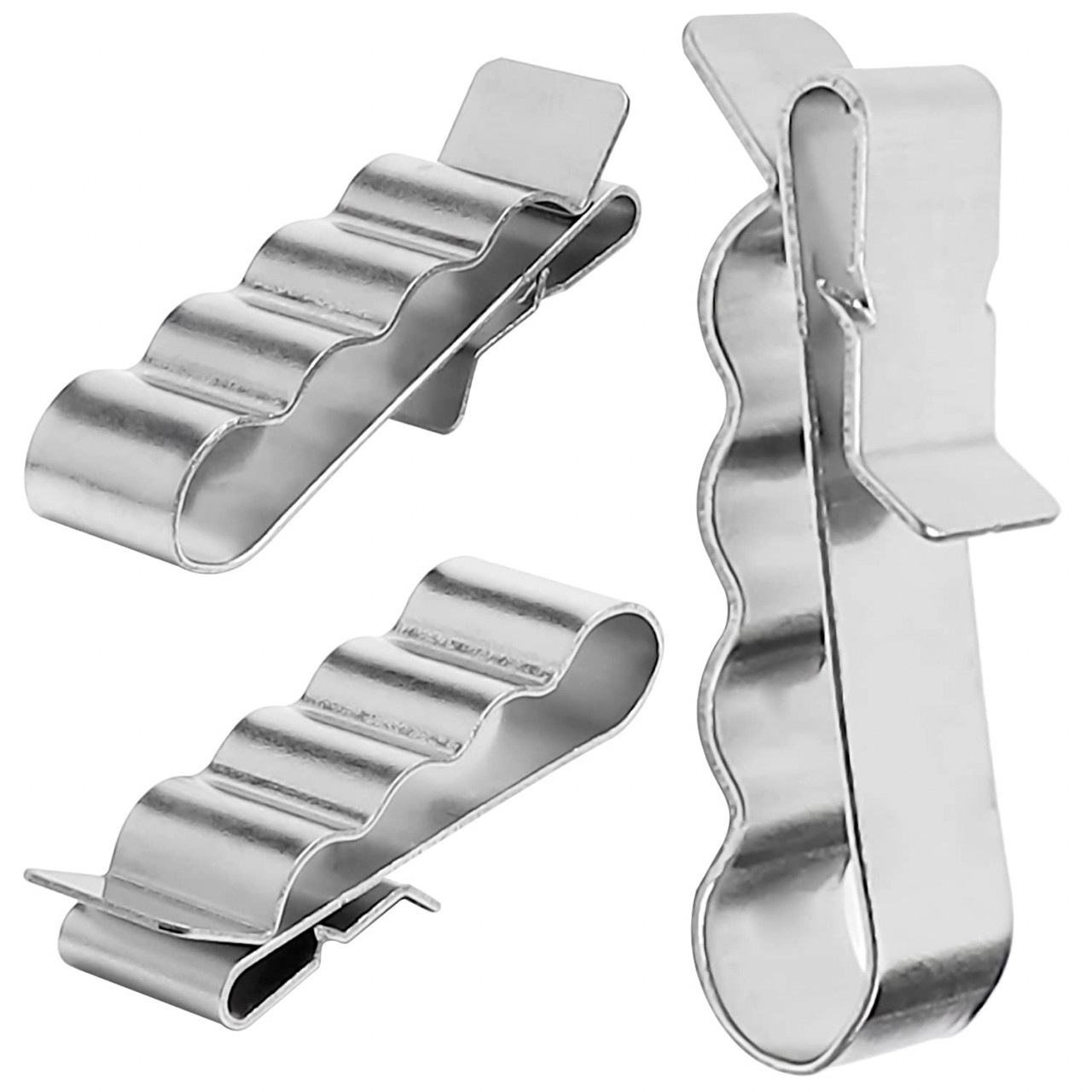 Set de 50 clipsuri pentru cabluri Yxhzvon, otel inoxidabil, argintiu, 2,4 x 1,3 x 1,3 cm