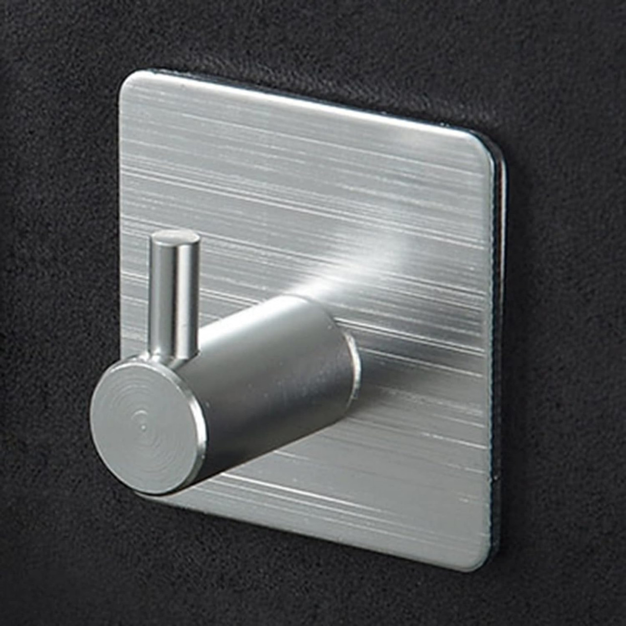 Set de 6 carlige pentru prosoape Zqmw, otel inoxidabil, argintiu, 4,5 x 4,5 x 2,8 cm