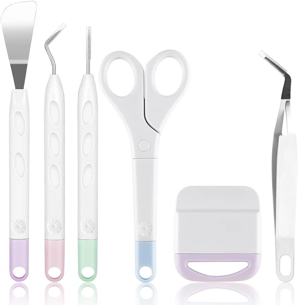 Set de 6 instrumente pentru proiecte DIY HZYIQ, ABS/otel inoxidabil, multicolor