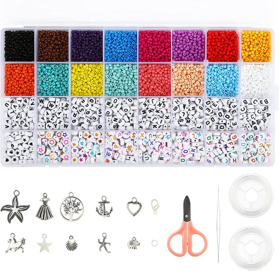 Set de creatie pentru bijuterii Naler, plastic/metal, multicolor, 26 x 13 cm Arte și meșteșuguri 2023-09-25