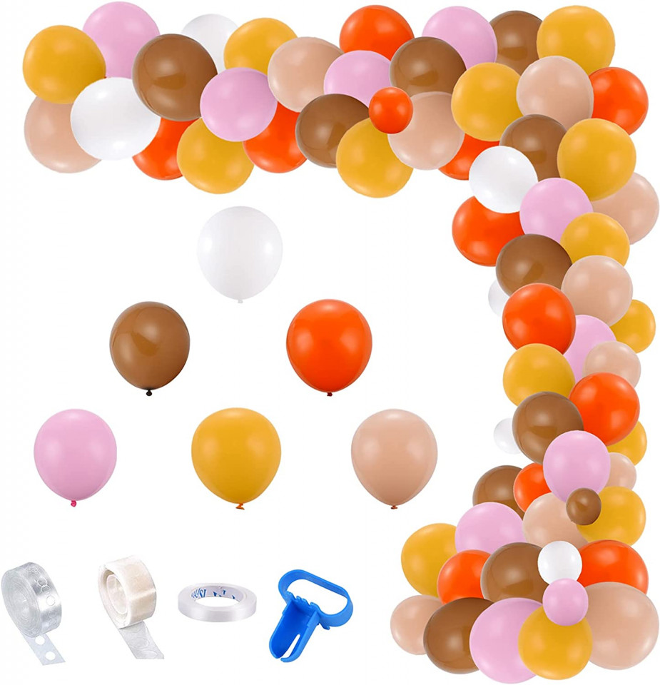 Set de ghirlanda cu 100 de baloane Colmanda, multicolor, latex/plastic, 30 cm / 12,7 cm 100