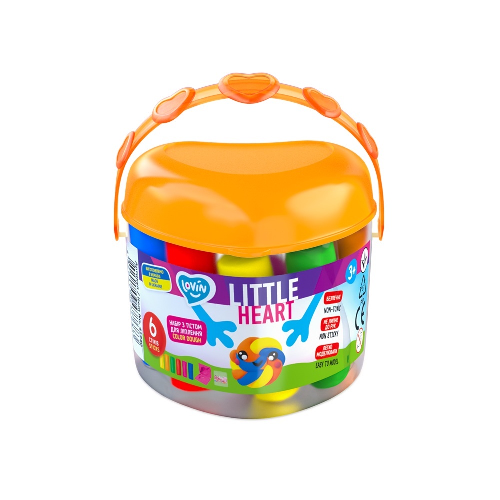 Set plastilina Lovin 6 pcs*15gr - Little Heart