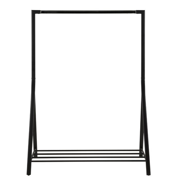 Stand pentru imbracaminte Swann, metal, negru, 165 x 117 x 59 cm chilipirul-zilei.ro/ imagine reduss.ro 2022