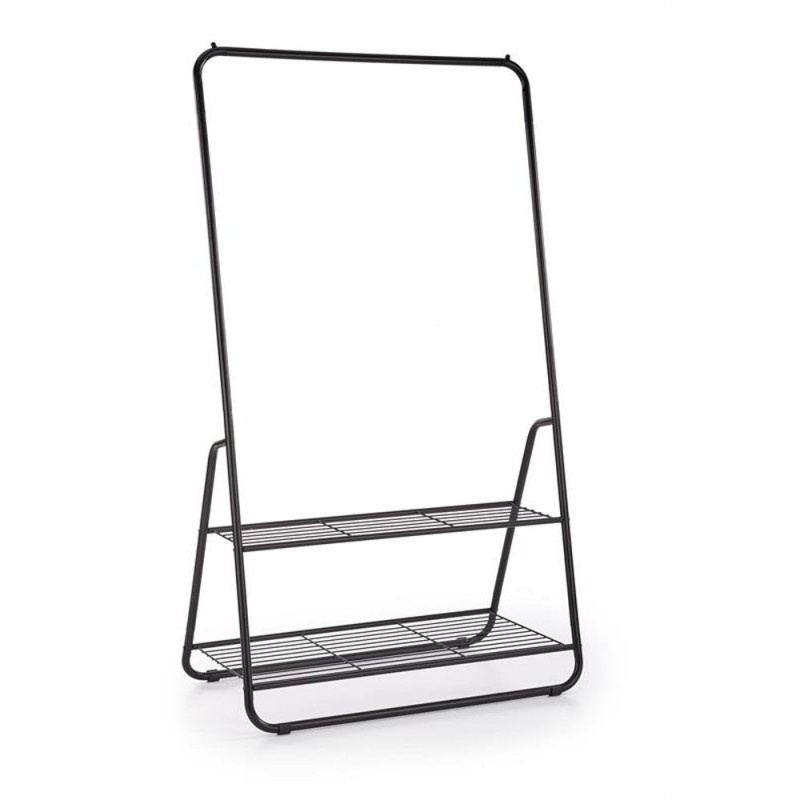 Stender cu suport dublu de pantofi HM WU29, 93x57x166 cm, negru