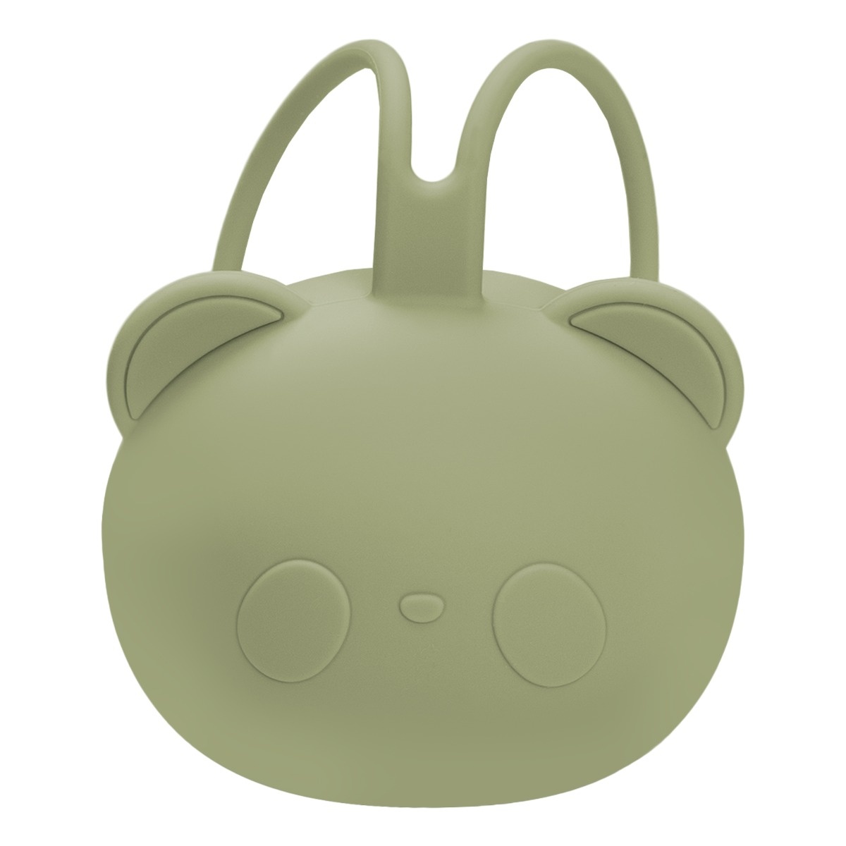 Suport pentru suzeta din silicon, AppeKids, The Little Bear - Raw Green