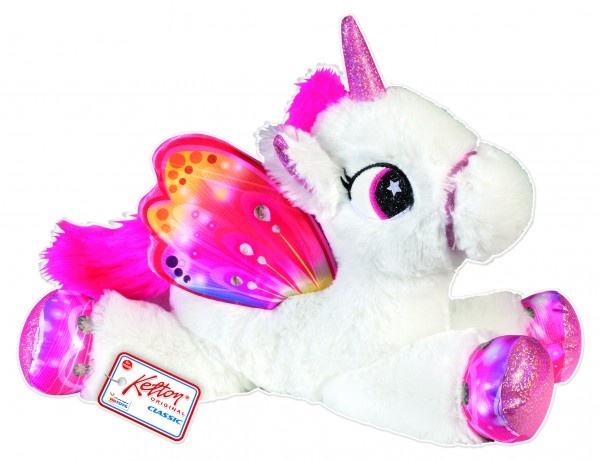 Unicorn plus RS Toys 40 cm alb cu roz
