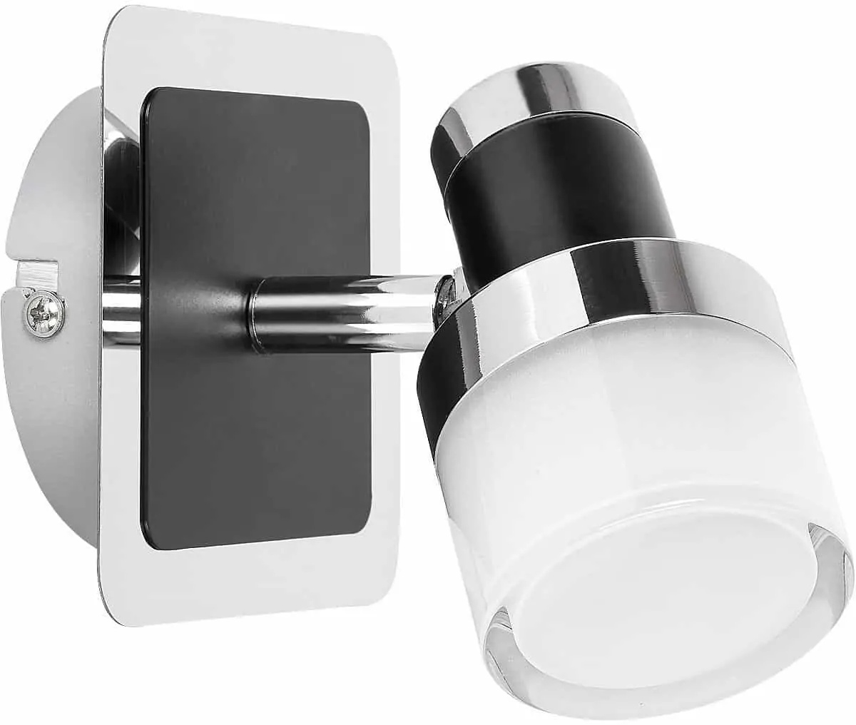 Aplica LED Rabalux Harold, 5W, crom-negru-opal