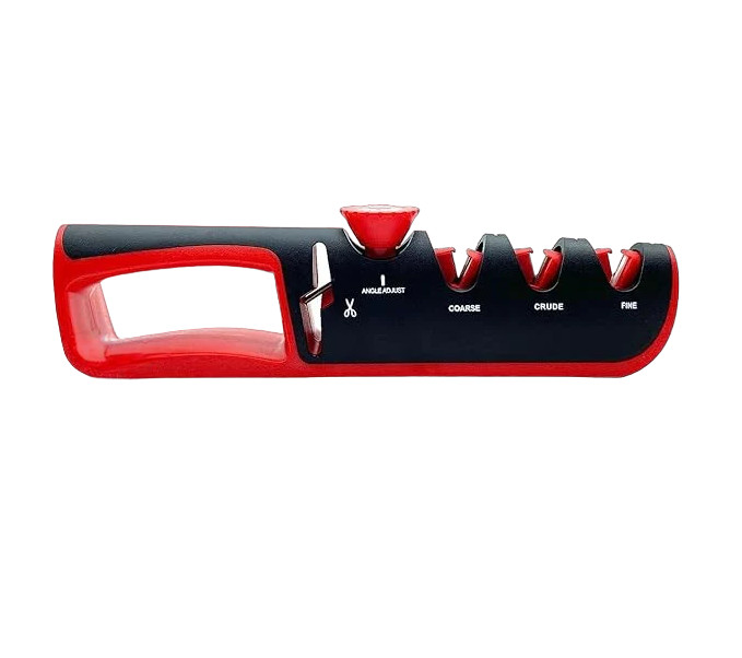 Ascutitor pentru cutite Generisch, negru/rosu, 29 x 7.6 x 5.5 cm