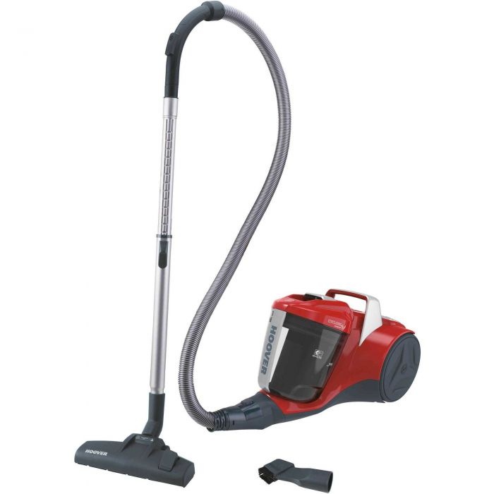 Aspirator fara sac Hoover BR11 011, 700 W, 2 L, 28 kWh/an, Tub telescopic metalic, Tehnologie Cyclonica, Accesoriu 2 in 1, Filtru EPA lavabil, Raza