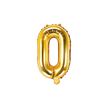 Poze Balon aniversar Maxee, litera O, auriu, 40 cm