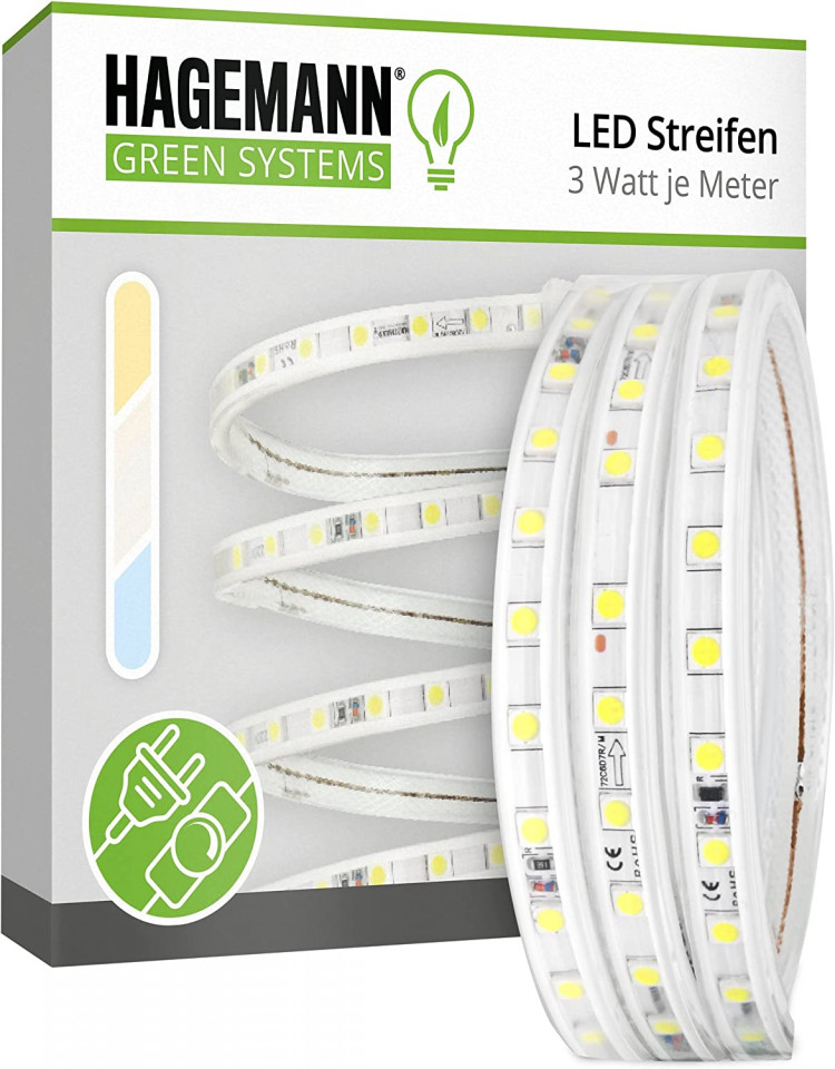 Banda LED Hageman, alb rece, 8 m Corpuri de iluminat 2023-09-28