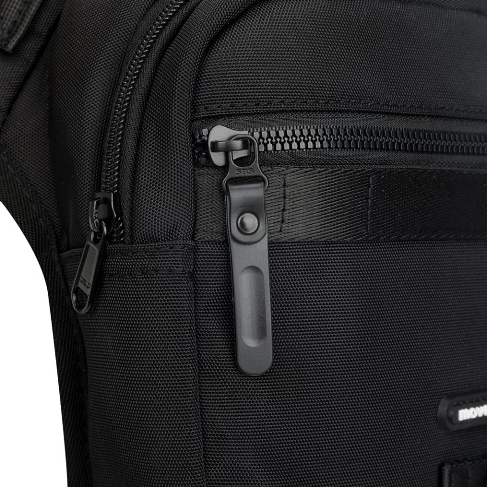 Poze Borseta Gutriff, panza Oxford, negru, 16 x 7 x 26 cm