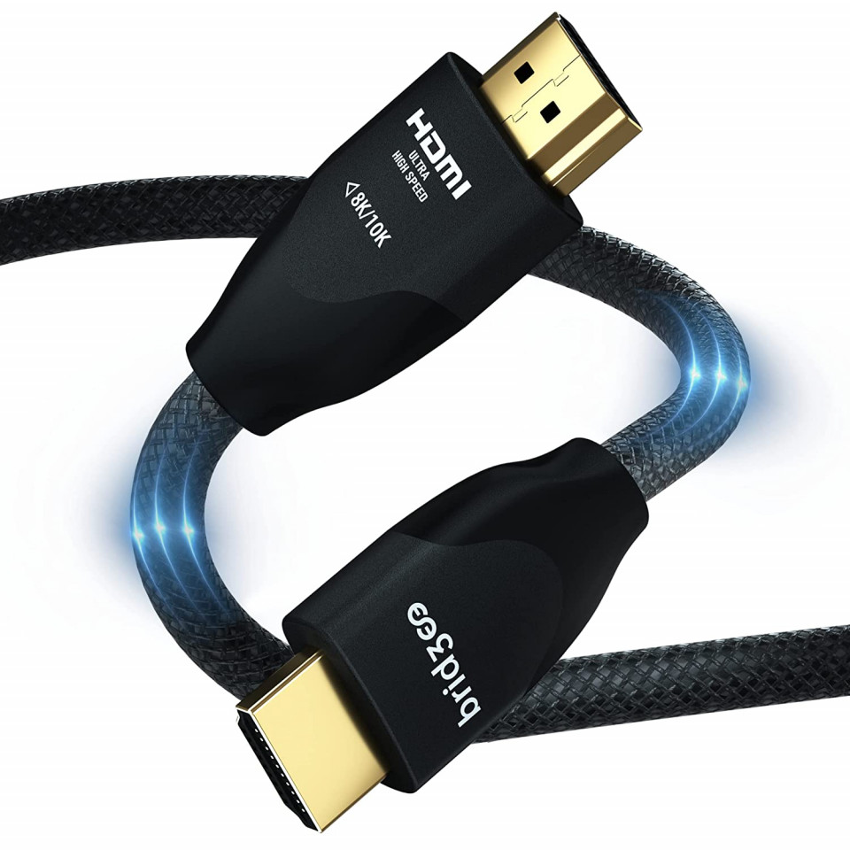 Cablu HDMI BRIDGEE, 8K, negru, 2 m 8K imagine noua idaho.ro