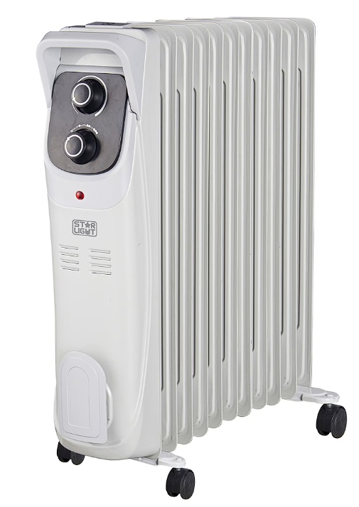 Calorifer electric cu ulei Star-Light YOH11G, 2500 W, 11 elementi 145 x 582 mm, 5 canale ulei, 3 trepte de putere, Termostat reglabil, Indicator