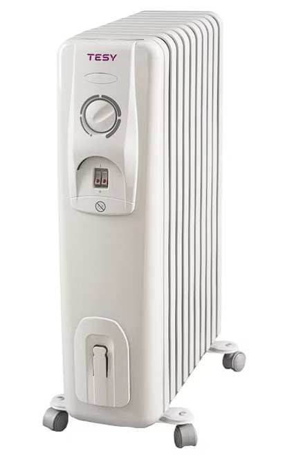 Calorifer electric Tesy CC 2008 E05 R, 2000 W, 8 elementi, 3 trepte putere, Termostat de siguranta, Termostat reglabil, Protectie anti-inghet,