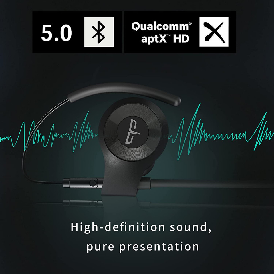 Casti Bluetooth 5.0 Origem, HS-3Pro, sunet HDR, wireless, microfon, rezistente la apa, negru