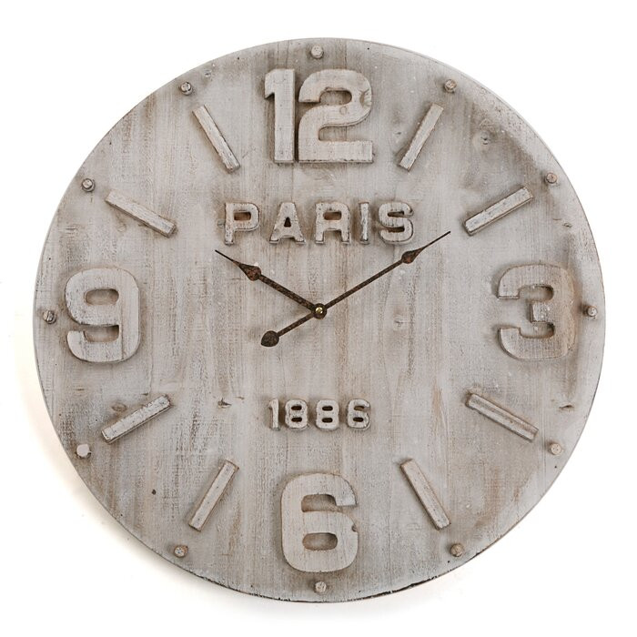 Ceas de perete Corbridge XXL, gri, 60 x 60 x 4,5 cm chilipirul-zilei.ro/ imagine 2022 1-1.ro