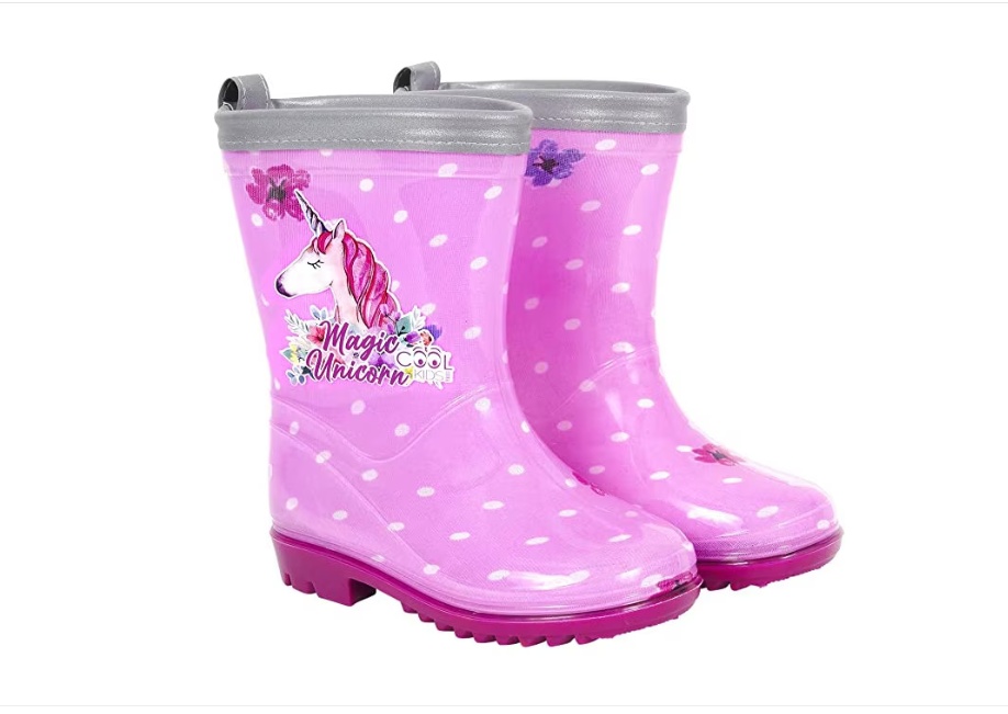 Cizme de cauciuc Perletti magic unicorn marime 26 27 roz