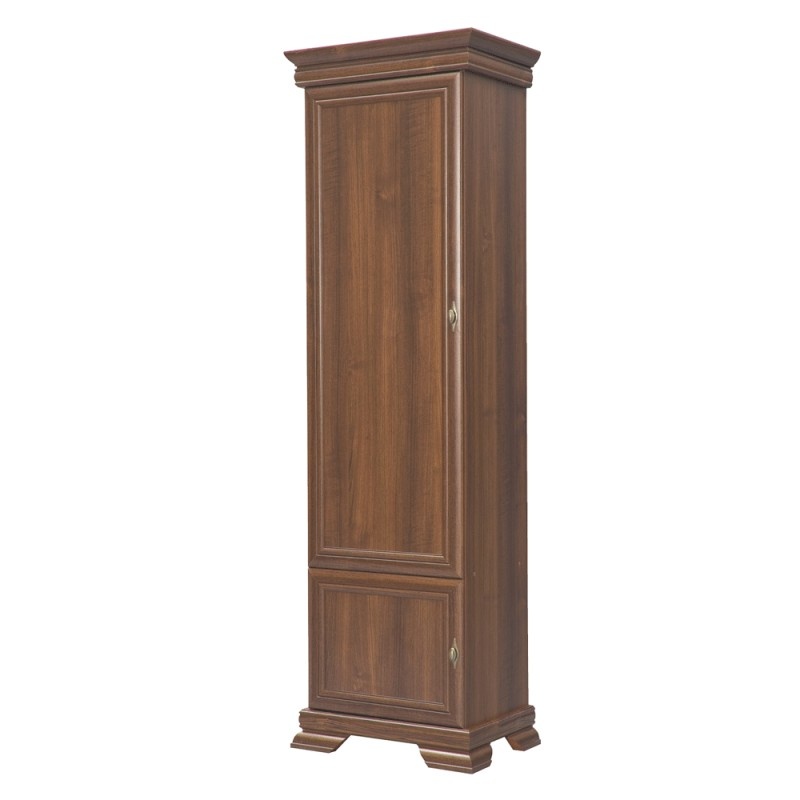 Corp biblioteca VMD1, 4 polite, 2 usi, Nuc, 58 x 40 x 193 cm