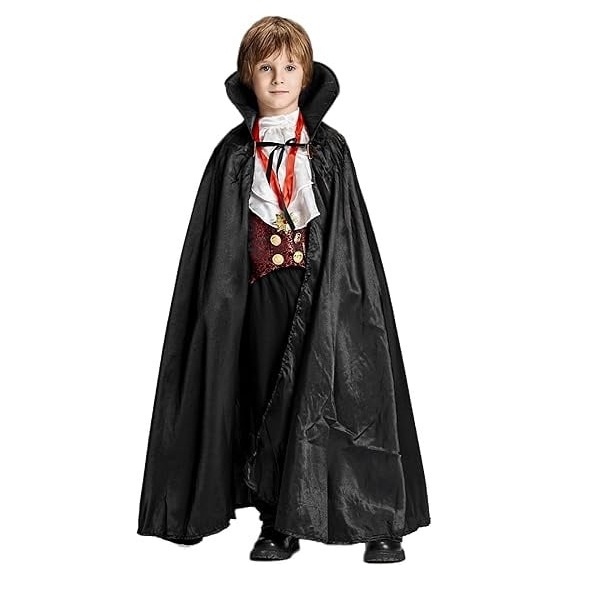 Costum de vampir pentru copii Ikali, poliester, multicolor, 4 piese