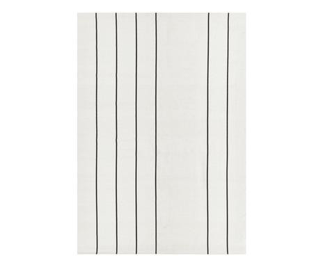 Covor David, textil, alb/negru, 160 x 230 chilipirul-zilei.ro/