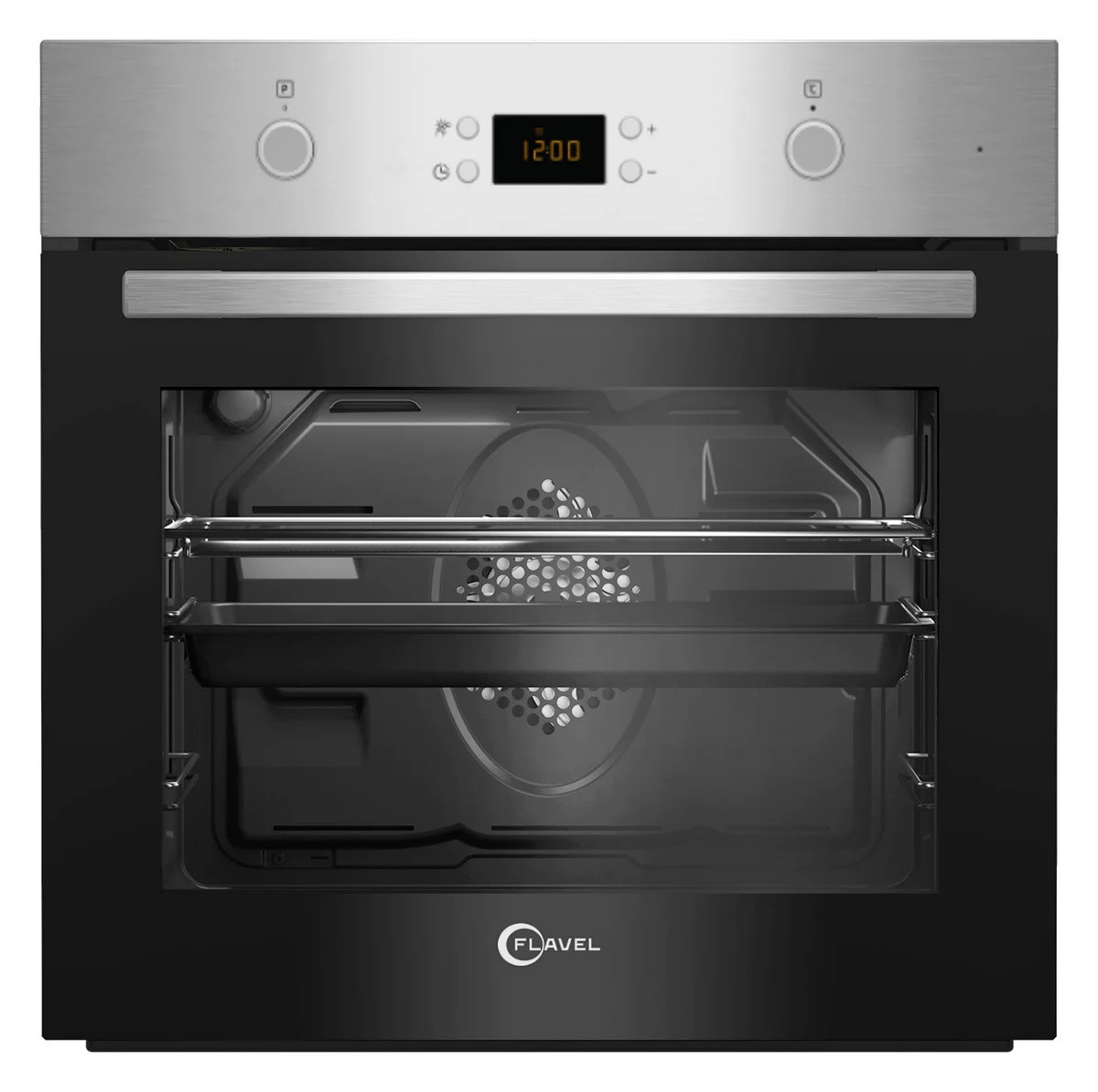 Cuptor electric incorporabil Flavel FLIE22300X, otel inoxidabil/sticla, argintiu/negru, 59,4 x 59,5 x 56,7 cm, 71 L