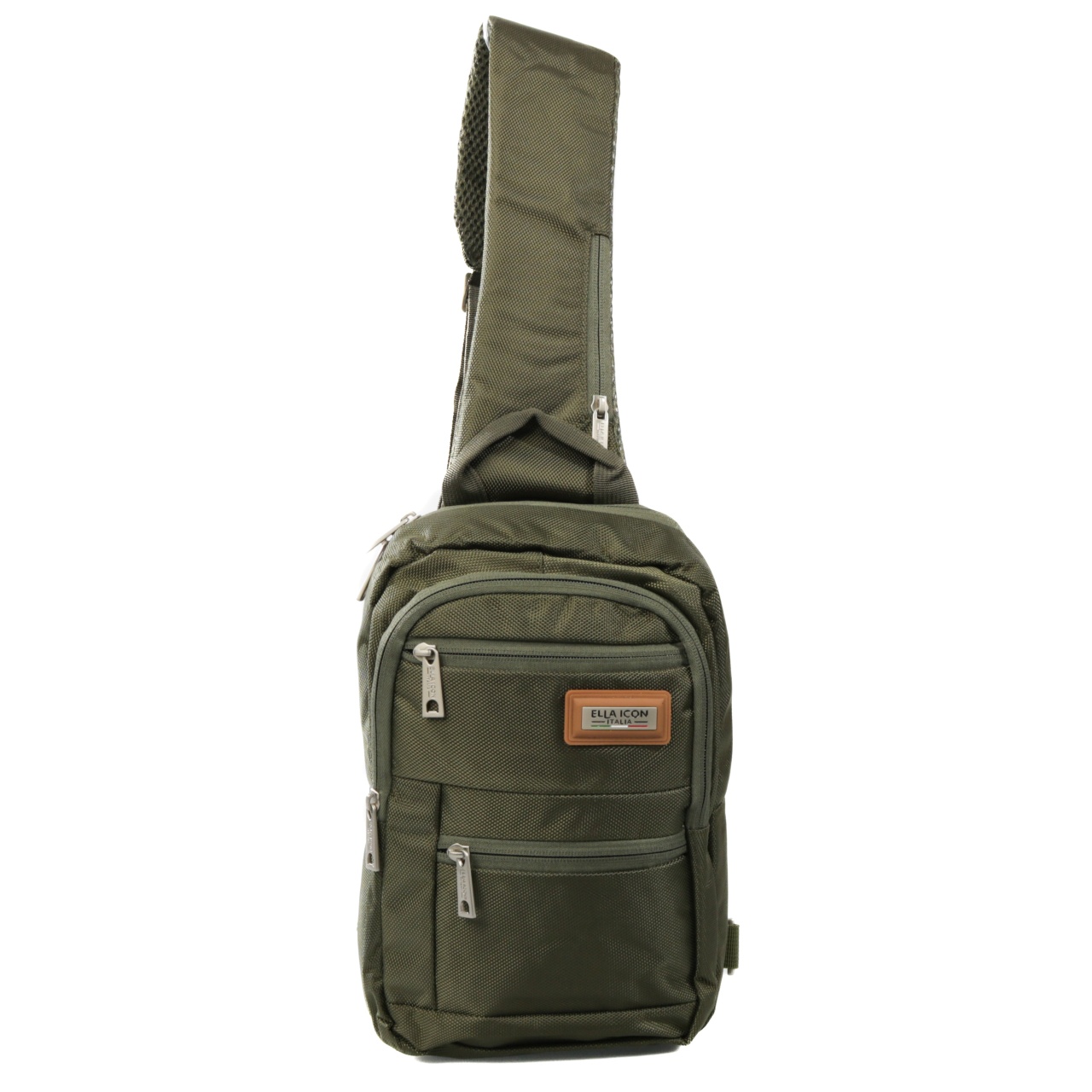 Geanta de umar crossbody, Atena, Verde, 38x22x8 cm