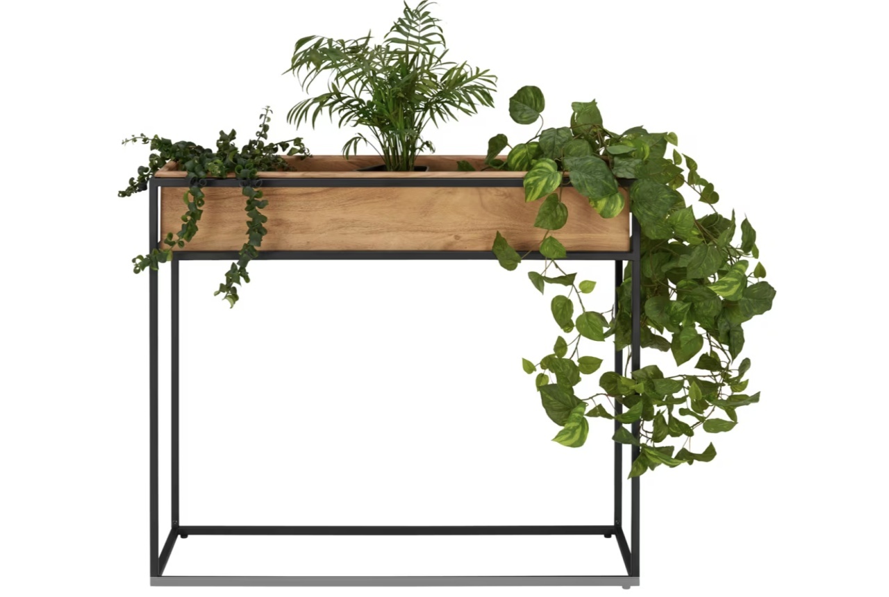 Ghiveci cu flori artificiale, peisagistice, 90/25/76 cm