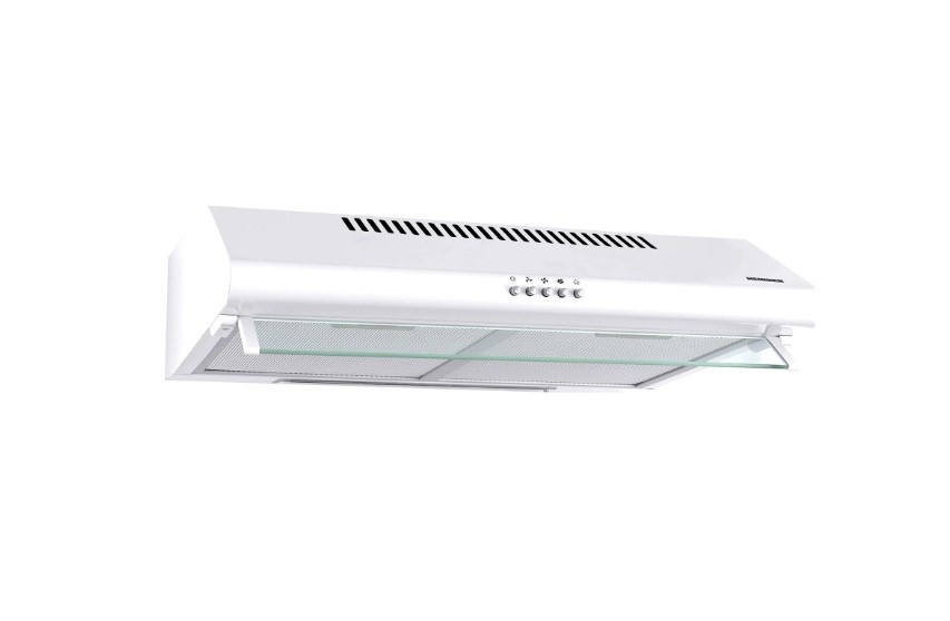 Hota traditionala Heinner CH-400, Putere de absorbtie 326.4 mc/h, 2 Motoare, 3 Trepte putere, Iluminare LED, Filtru lavabiil, 60 cm, Alb
