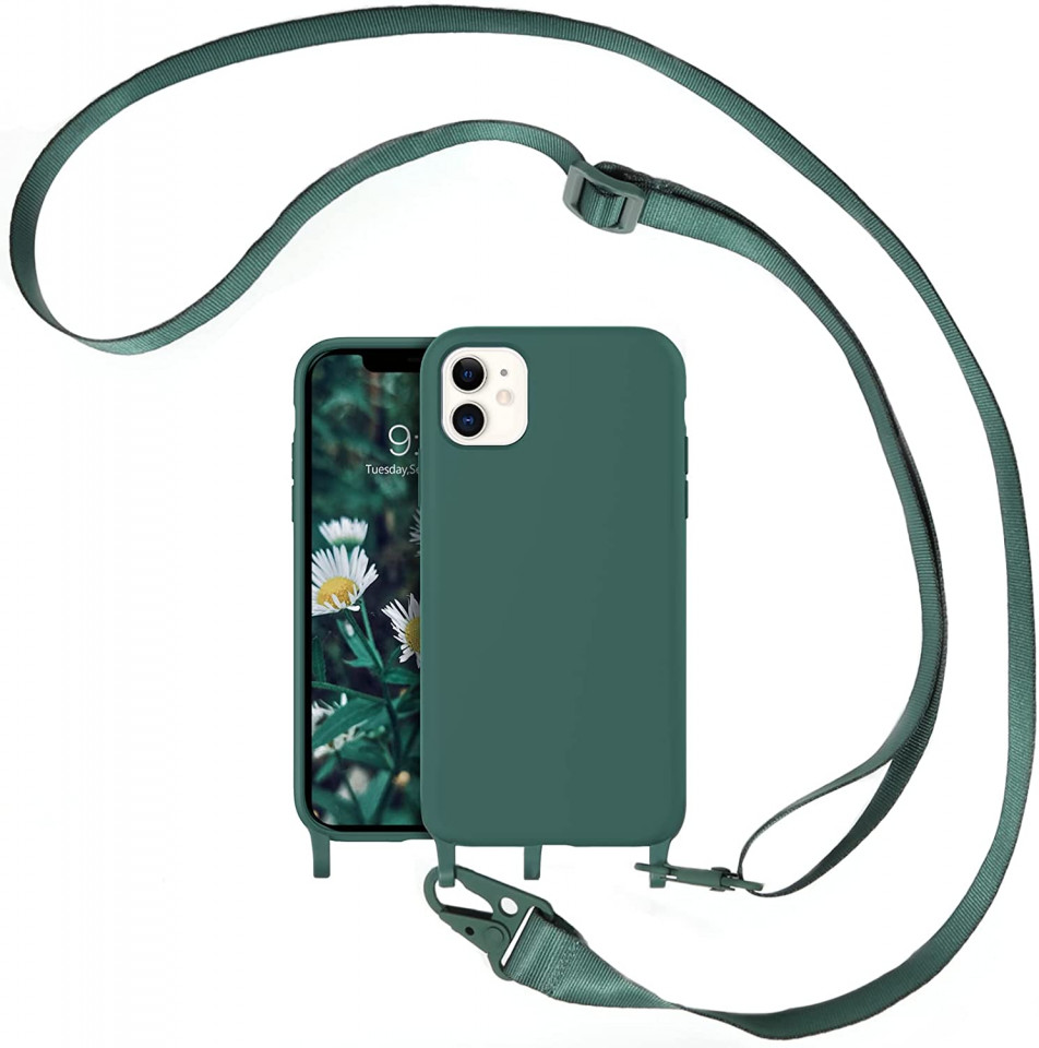 Husa de protectie pentru iPhone 11 Domaver, silicon, verde, 6,1 inchi 61 imagine noua idaho.ro